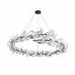 Lampa wisząca BOTANIKA 150 cm - czarna, G9, regulowana, designerska