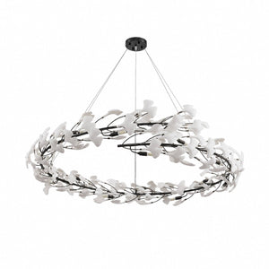 Lampa wisząca BOTANIKA 150 cm - czarna, G9, regulowana, designerska