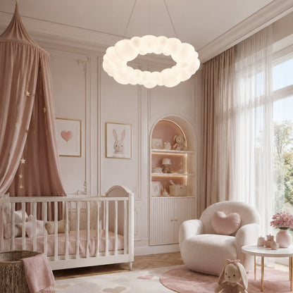 Lampa wisząca CLOUD 50 cm- akrylowa, w kształcie chmurki 4000K