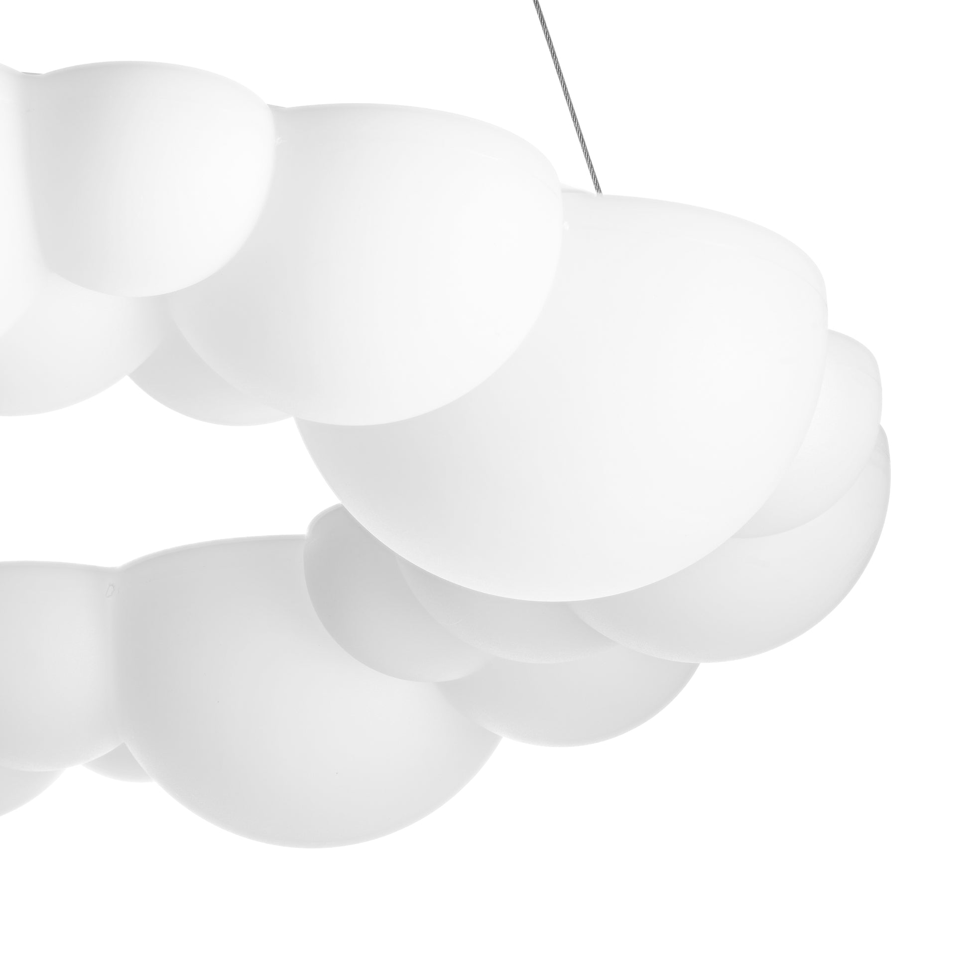 Lampa wisząca CLOUD 50 cm- akrylowa, w kształcie chmurki 4000K