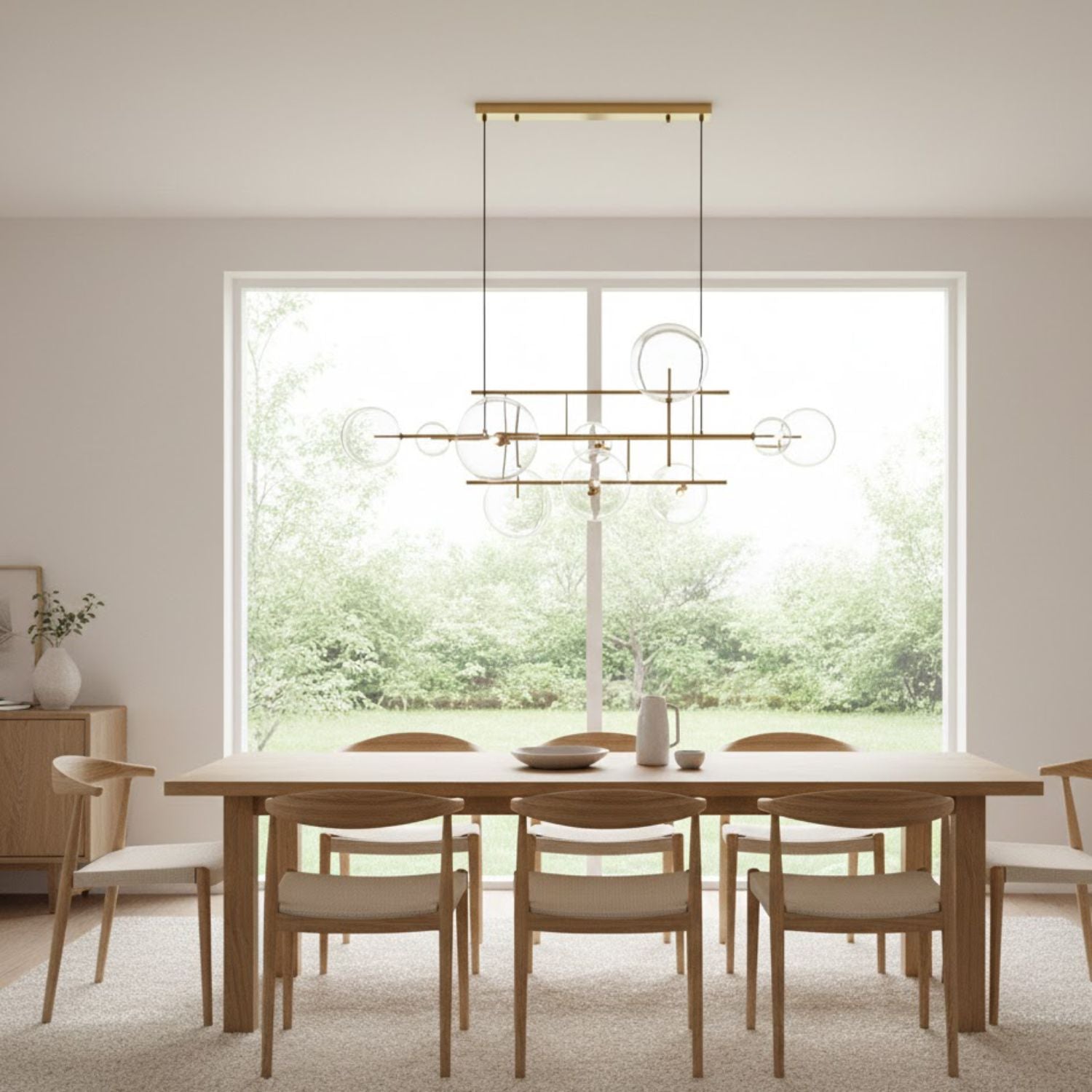 Lampa wisząca CHARM 200 - mosiądz, 200 cm