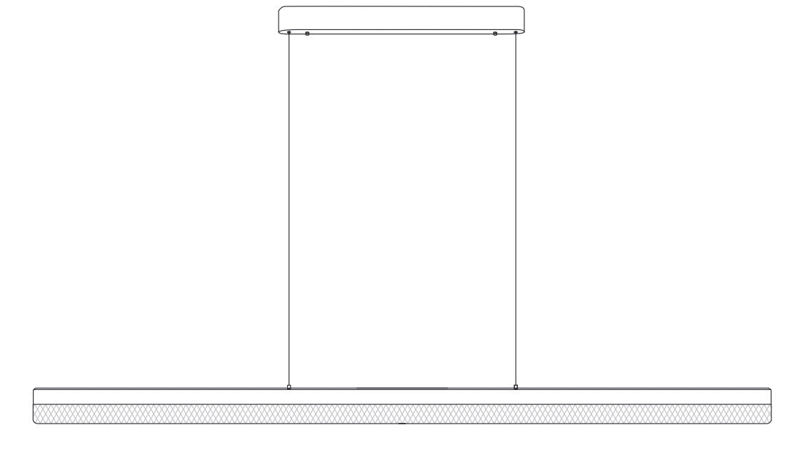 Lampa wisząca ANABELLA  120 cm -LED, czarna nowoczesna do salonu, jadalni i biura