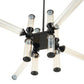 Lampa wisząca QUADRO-12 LED bursztynowe szklane klosze