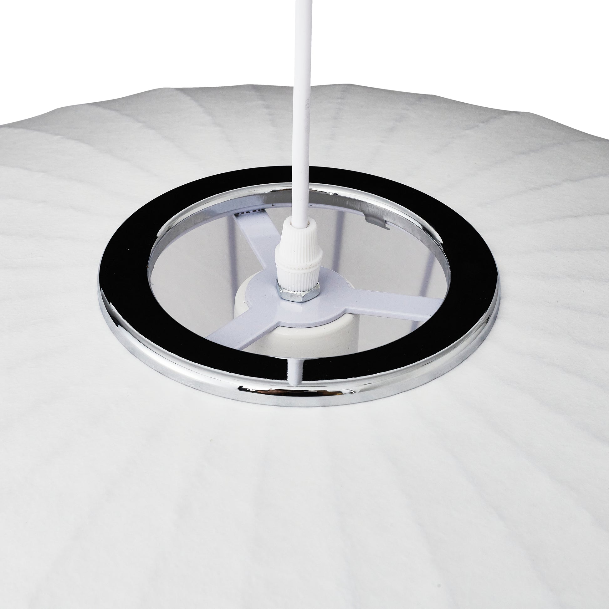 Lampa wisząca SILK FLAT biała 60 cm - nowoczesna i minimalistyczna