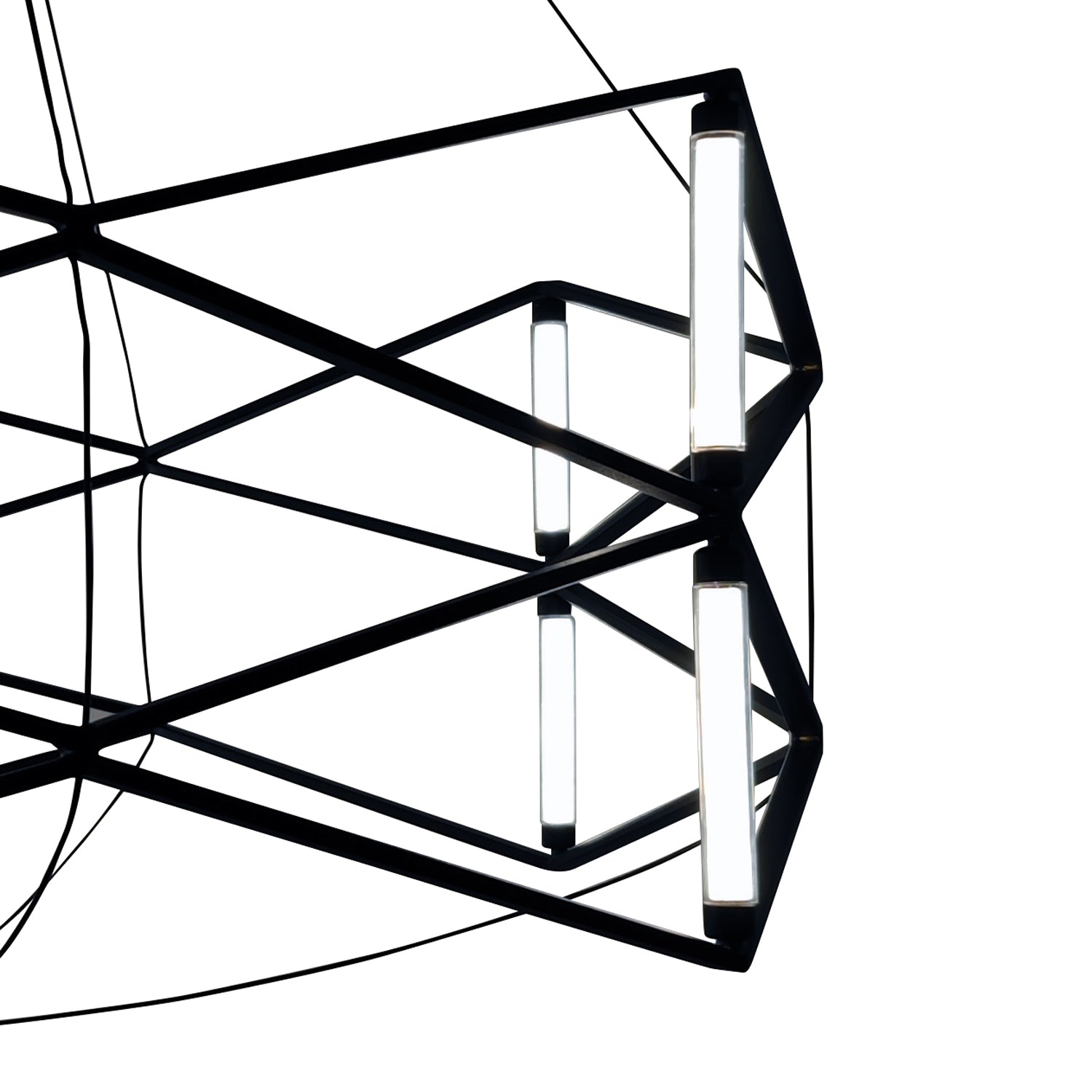 Lampa wisząca SPACE LED czarna 60 cm