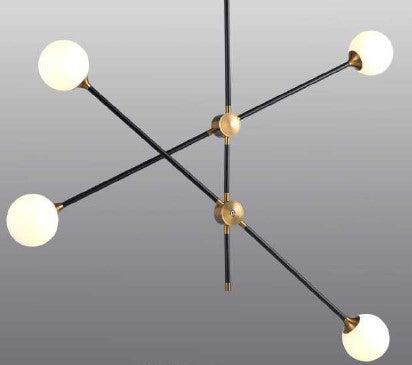 Lampa wisząca SPILLO czarno złota 92 cm