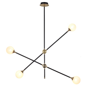 Lampa wisząca SPILLO czarno złota 92 cm