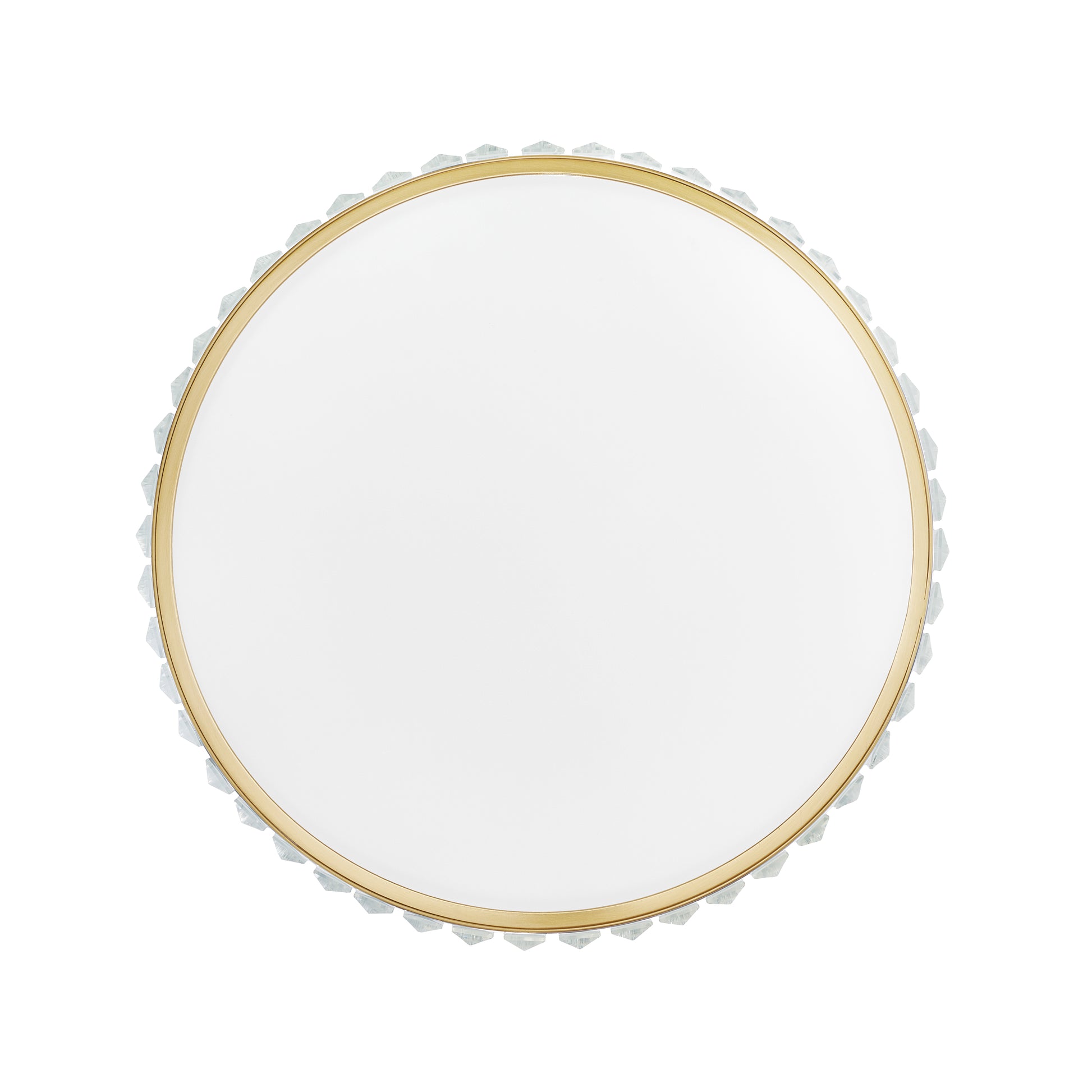 Plafon sufitowy glamour MAGIA 40 cm - złoty szczotkowany, kryształy K9